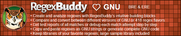 RegexBuddy—The best regex editor and tester for GNU users!